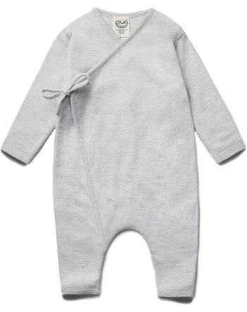 Puri Organic Wickel-Overall aus Bio-Baumwolle/Seide - Silbergrau