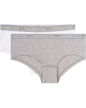 Sanetta Set of 2 girls' briefs underpants Cutbrief light truffle