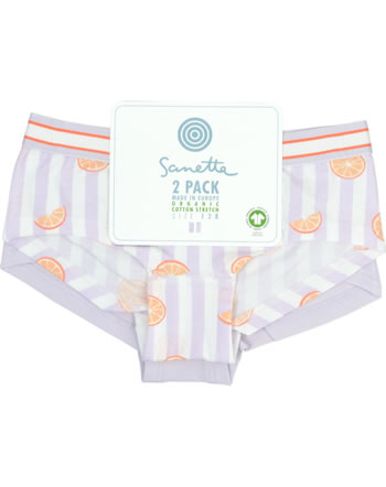 Sanetta Set of 2 girls' briefs underpants Cutbrief cayenne