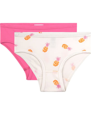Sanetta Lot de 2 slips fille pineapple pink/white