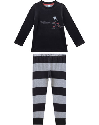 Sanetta Jungen Pyjama/Nicki-Schlafanzug lang shark 233027-1397 GOTS