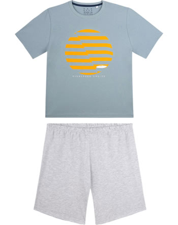 Sanetta Boys Pyjama short skygrey 245235-50370 GOTS