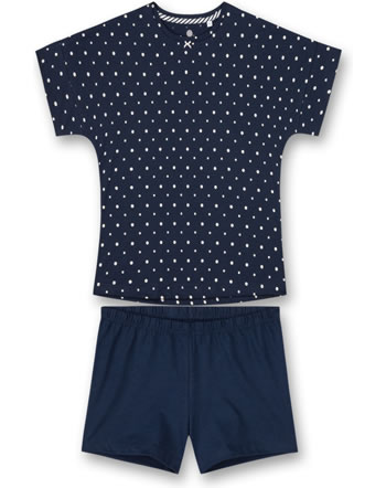Sanetta Mädchen Pyjama/Schlafanzug kurz nordic blue 245040-5962
