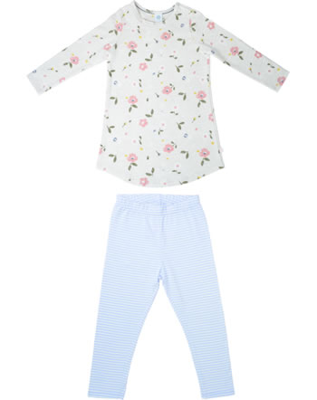 Sanetta Mädchen Pyjama/Schlafanzug lang crema