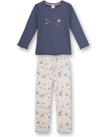 Sanetta Mädchen Pyjama/Schlafanzug lang RELAX tinte 232680-5102 GOTS