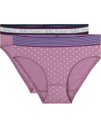 Sanetta Set of 2 girls' briefs underpants erika 347460-3032 GOTS