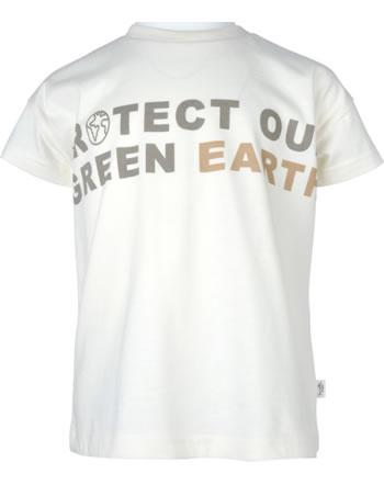 Sanetta Pure T-Shirt Kurzarm PROTECT OUR GREEN EARTH white 10803-18010 GOTS