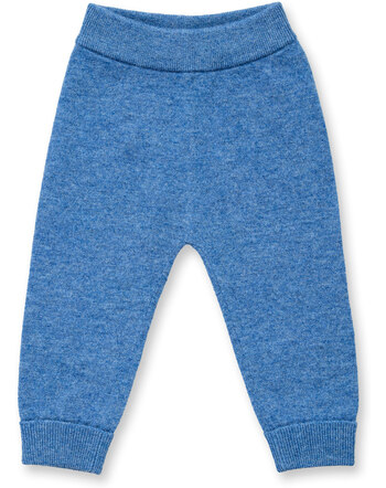 Sense Organics Baby-Strick-Leggings 'Pablo' aus 100 % Merinowolle - Denim Melange