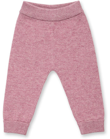 Sense Organics Baby-Strick-Leggings 'Pablo' aus 100 % Merinowolle - Mauve Melange