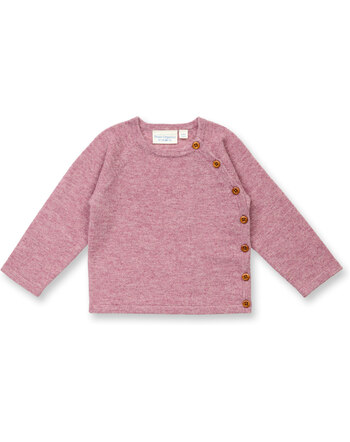 Sense Organics Baby-Wickeljacke 'Picasso' aus 100 % Merinowolle - Mauve Melange