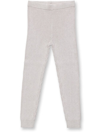 Sense Organics Kids-Strickleggings 'Yuma' aus Bio-Baumwolle - Cream Melange
