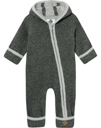 Stapf Baby jumpsuit made of merino lambswool DONNERSTEIN anthra fels
