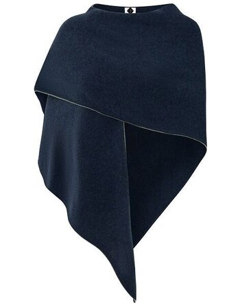 Stapf Damen-Dreieckstuch 'Bibi' aus Lammwollwalk - Petroleum