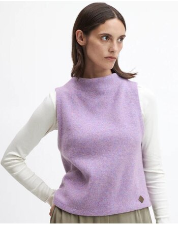 Stapf Damen-Pullunder 'Karla' aus Lammwolle und Bio-Baumwolle - Blüte