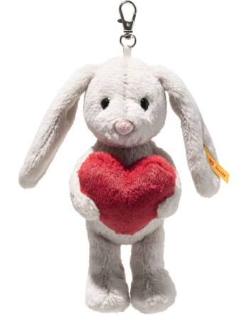 Steiff Anhänger Hoppie Hase 'Love' 15 cm - Hellgrau
