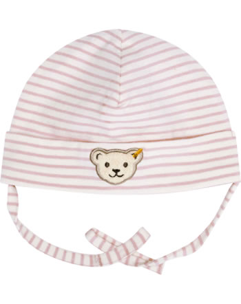 Steiff Hat BASIC BABY WELLNESS silver pink 30048-3015 GOTS