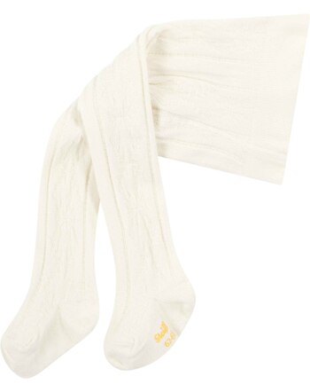 Steiff Baby-Strumpfhose aus Baumwolle mit Schneeflocken - Eggnog