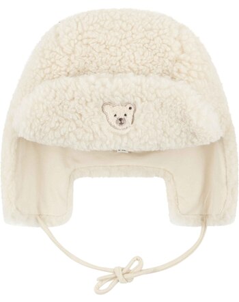Steiff Baby-Teddy-Mütze mit Ohrenklappen - Eggnog