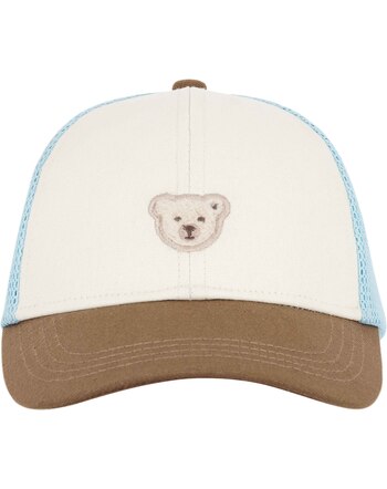 Steiff Baseballcap aus Baumwolle mit Mesh - Toasted Coconut