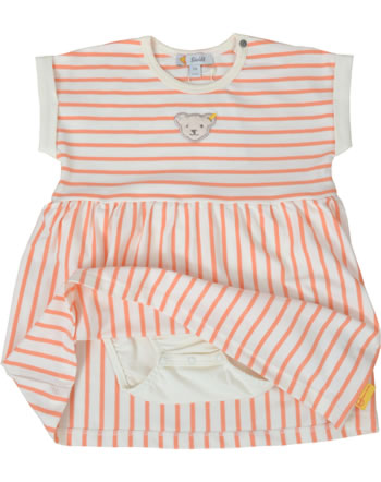 Steiff Baby bodysuit w. skirt short sleeve BLOSSOM Baby Girls melon