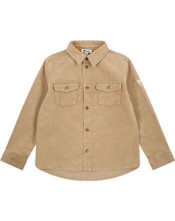 Steiff Cord-Hemd mit Knopfleiste aus Baumwolle - Sesame