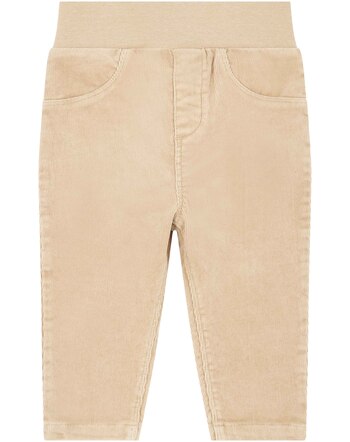 Steiff Cordhose aus Baumwolle mit Rippbund - Sesame