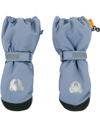 Steiff Fäustlinge mit Klettverschluss - Mittelblau