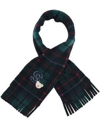 Steiff Fleece-Schal mit Karomuster - Steiff Navy