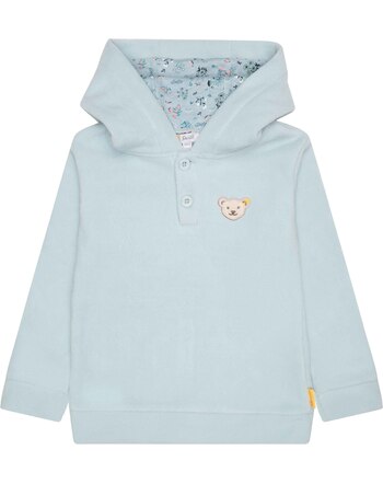 Steiff Fleece-Sweatshirt BIRDS TWITTERING Mini Girls - Sterling Blue