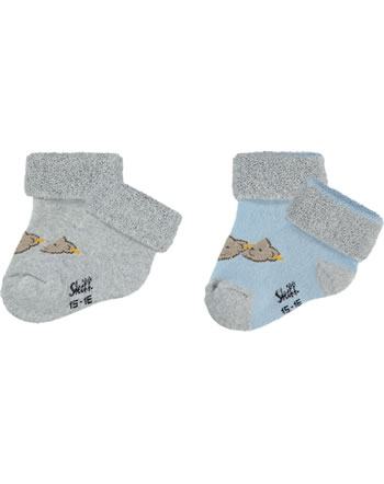 Steiff Frottee-Baby-Socken 2er Pack kentucky blue