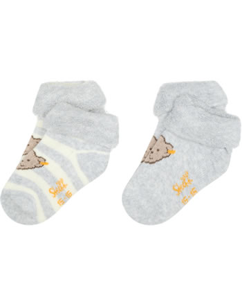 Steiff Frottee-Baby-Socken 2er Pack nimbus cloud 2211605-9017