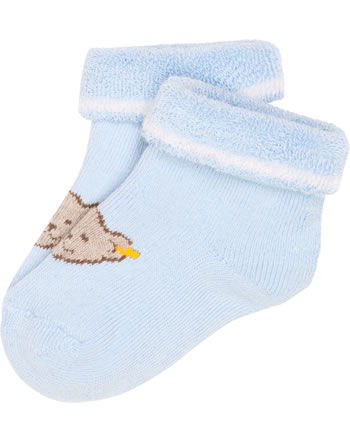 Steiff Frottee-Baby-Socken in Geschenkbox BASIC celestial blue