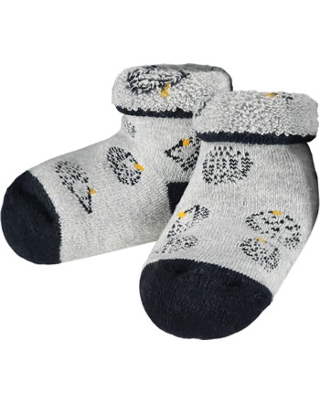 Steiff Frottee-Baby-Socken soft grey melange 2121905-9007