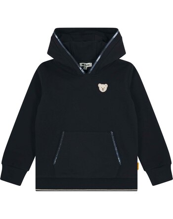 Steiff Hoodie aus Baumwolle mit Pailletten - Steiff Navy
