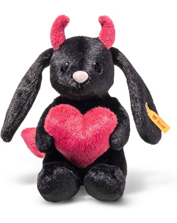 Steiff Hoppie-Hase als 'kleiner Teufel' 14 cm - Schwarz