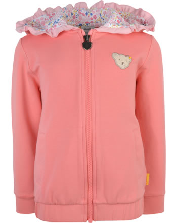 Steiff Hooded sweatjacket Mini Girls salmon rose
