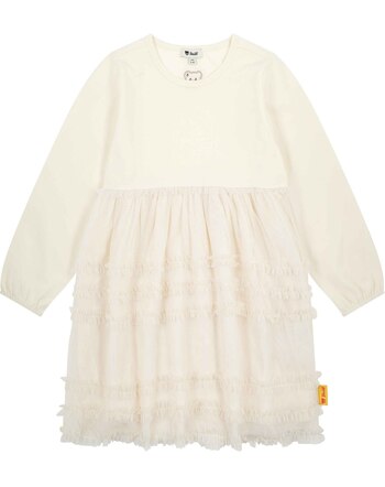 Steiff Kleid aus Baumwolle mit Tüllrock - Eggnog