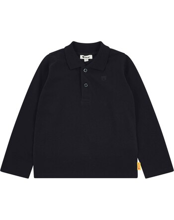 Steiff Langarm-Poloshirt aus Baumwolle - Steiff Navy