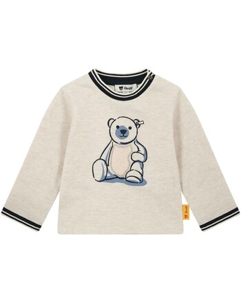 Steiff Langarmshirt aus 100% Baumwolle mit Bärenmotiv - Sesame
