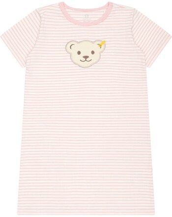 Steiff Nachthemd aus Baumwoll-Jersey BASIC MINI SLEEPWEAR - silver pink 