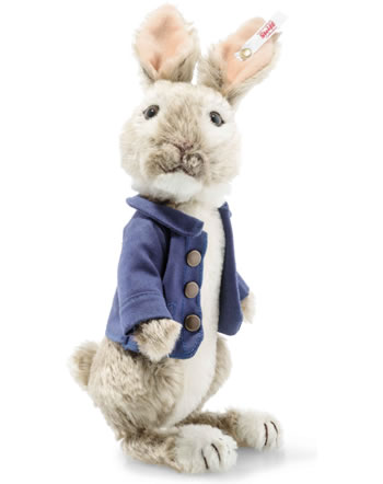 Steiff Peter Rabbit 20 cm Mohair graubraun/weiß stehend 355608