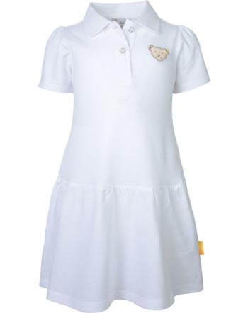 Steiff Polo-Kleid Kurzarm CLASSIC Mini Girls bright white