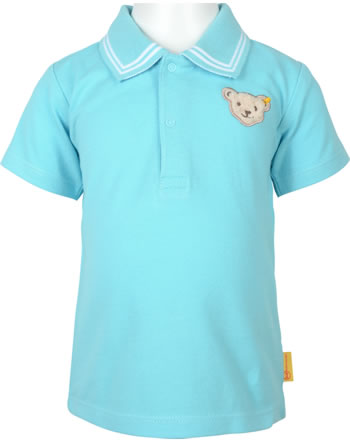 Steiff Polo-Shirt Kurzarm HAPPY HIPPO Baby Boys blue topaz 41017-6094