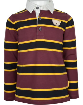 Steiff Polo-Shirt Langarm Boys YEAR OF THE TEDDY BEAR burgundy