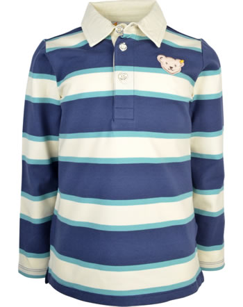 Steiff Polo-Shirt Langarm WOLFS LAND Mini Boys crown blue