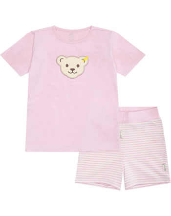 Steiff Pyjama short BASIC MINI SLEEPWEAR silver pink 33002-3015 GOTS