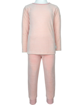 Steiff Schlafanzug Nicki Langarm 2-tlg. BASIC silver pink 0033000-3015 GOTS