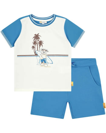 Steiff Set Shirt and Shorts Mini Boys mediterranian blue