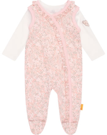 Steiff Set Strampler/Shirt JUNGLE FEELING Baby Girls seashell pink 2211425-3073
