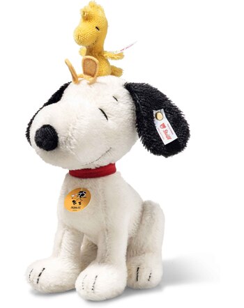 Steiff Snoopy mit Woodstock 75. Jubiläum RMS 30 cm Mohair - limitierte Auflage